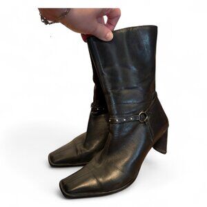 Arnold Churgin Italian Leather Calf-Height Boots – Size 38.5 – VGUC